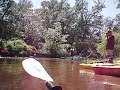 Boy Poling His Kayak