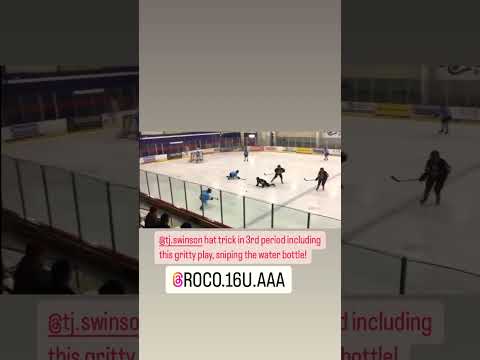 TJ Swinson gritty goal and snipes the water bottle