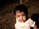 Haasini walking on lawn 1