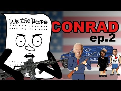 Conrad - Episode 2: 2nd Amendment One month after Sandy Hook, Conrad the Constitution is visited by Joe Biden, Dianne Feinstein, and Andrew Cuomo to talk about the 2n...