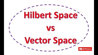 Conceptual Physics: Hilbert space vs vector space in simple words
