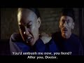 directed and choreographed by sammo hung and his team. ninjas (despite the fact this is qing dynasty china) led by dick wei attack lam ching ying and yuen biao. an imprssive showcase of some very inventive use of wing chun.