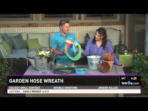 how to attach items to a wreath