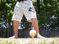 Golf ball impact slow motion