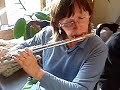 Bouree Joyce on flute, Jacqueline on clarinet
