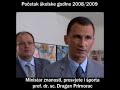 Prof. dr. sc. Dragan Primorac, ministar znanosti, prosvjete i športa Republike Hrvatske 1. rujna 2008. o početku školske godine 2008/2009