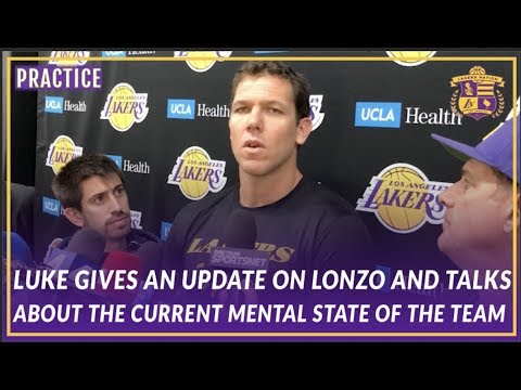 Video: Lakers Interview: Luke Gives An Update On Lonzo & On The Current Mental State of the Team