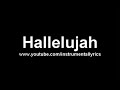 YouTube Alexandra Burke Hallelujah Instrumental Lyrics