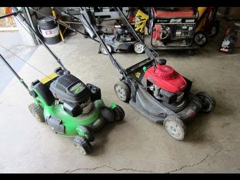 how to drain the oil from a lawn mower
