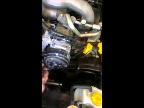 how to change fan belt on subaru impreza