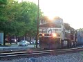 Norfolk Southern empty coal hoppers in Monongahela, PA