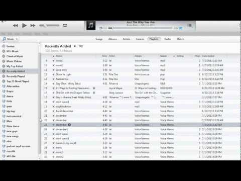 how to locate voice memos in itunes
