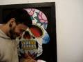 videos de Renato Ras pintando Caveira Mexicana em tela Parte 2