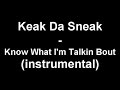 Keak Da Sneak - Know What I'm Talkin Bout (instrumental)