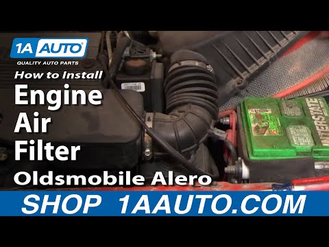 How To Install Replace Engine Air Filter Oldsmobile Alero 2.4L 99-04 1AAuto.com