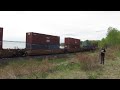 Click here to watch this video 3 On the front. CN 101 (Intermodel) @ Derailment Curve (West of Wabamun) 16MAY12 ES44DC 2237 Leading