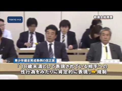 児童ポルノ規制強化めぐり都議会「関係者への説明不十分では」