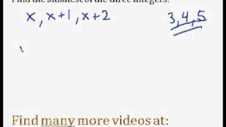finding the consecutive integers