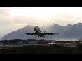 Dreamlifter Takeoff This is Boeing's modified 747, the Dreamlifter, taking off from Ted Stevens International Airport in Anchorage, Alaska. The Dreamlifter was designed to carry large parts for Boeing's new 787 Dreamliner.