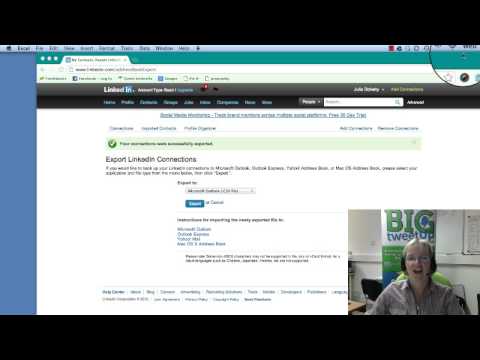 how to export linkedin contacts to excel