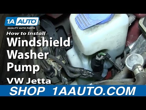 How To Install Replace Windshield Washer Pump 2000-06 VW Jetta Golf