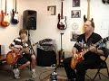 10 year old guitar Virtuoso meets old fat guy. 10 year old guitar Virtuoso meets old fat guy.