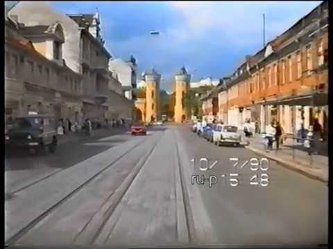 1990: Fahrt mit der Straenbahn durch Potsdam