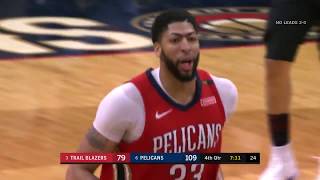 Anthony Davis Dunks All Over Blazers to Lead Pelicans to 3-0 Series Lead