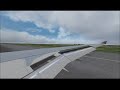 Qatar Airways-Airbus A330 landing in Rome (Thunderstorm)