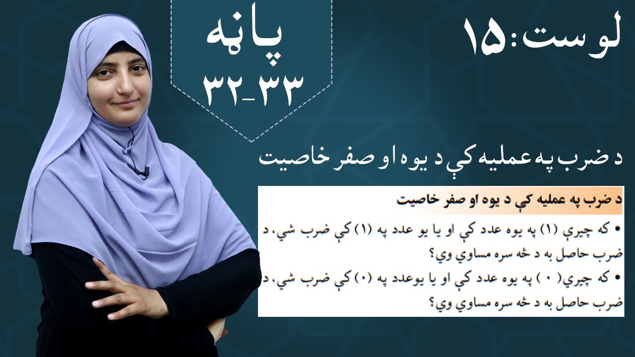 Class 5 - Math | Attributes of one and zero in the multiplication operation - lesson 15