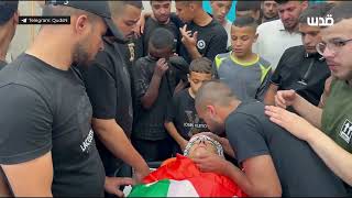 مشاهد من وداع الشاب يزن عبده الذي ارتقى في مخيم طولكرم