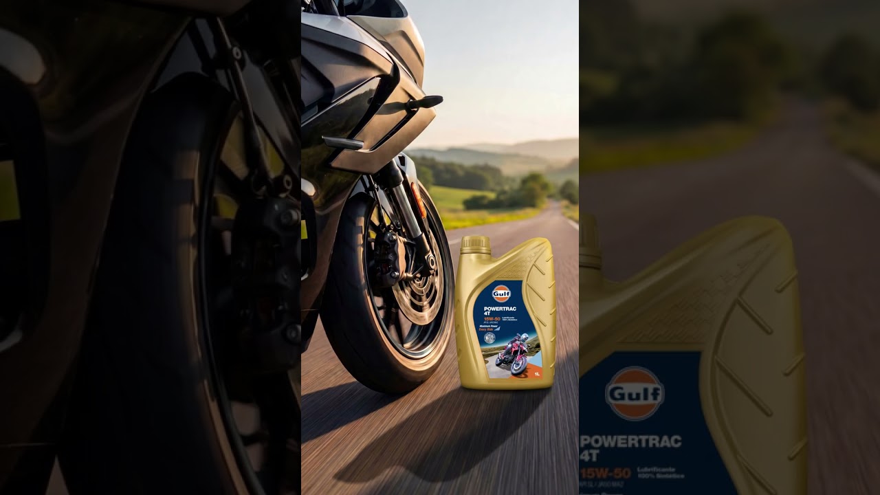 Agite para limpar o motor de sua moto!