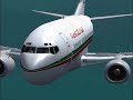 Boeing 737-500 from royal air maroc,take off ,landing,RAM