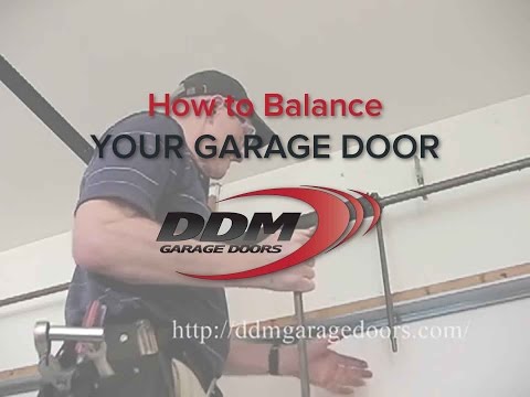 how to adjust springs on a garage door
