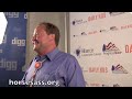 gov. brian schweitzer of montana stops by the big tent to take questions from the bloggers.