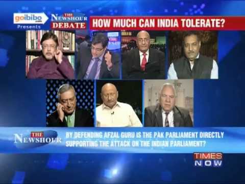 newshour - In a debate moderated by TIMES NOW's Editor-in-Chief Arnab Goswami, panelists -- Dr. Chandan Mitra, Editor-in-Chief, The Pioneer & MP, Rajya Sabha, BJP; Maro...