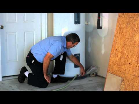 how to drain electric water heater