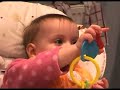 Baby laughing while eating Baby laughing while eating