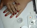 Acrylic Snowman for nails  with Dawn