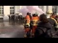 Belgium: firefighters spray premier's office