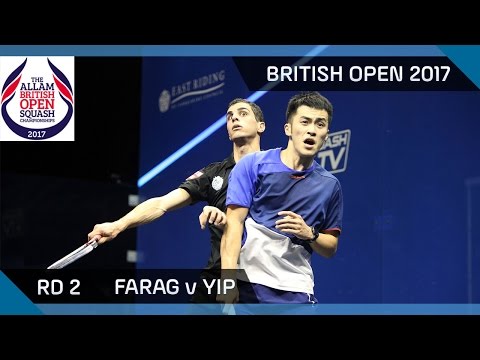 Squash: Farag v Yip - British Open 2017 Rd 2 Highlights