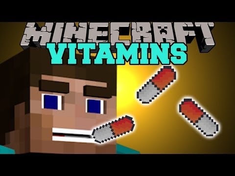 Minecraft: VITAMINS (GAIN USEFUL POTION EFFECTS!) Mod Showcase