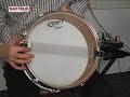 pr�sentation des caisses claires prodipe salmi�ri st germain et artist studio par laurent battaille de batteur magazine