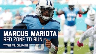 Marcus Mariota Finds Delanie Walker for 29 Yards & Runs in Red Zone TD | Titans vs. Dolphins | NFL by NFL