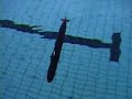 Test Run RC Sub under water view  in pool 2