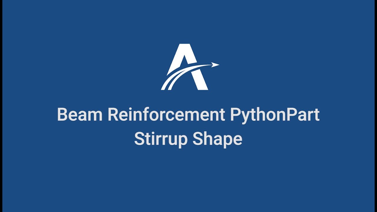 04. Stirrup Shape | Beam Reinforcement Python Parts in ALLPLAN