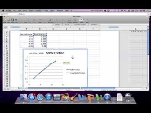 how to obtain slope in excel