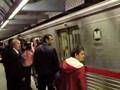 Mayor Villaraigosa rides the Los Angeles Subway