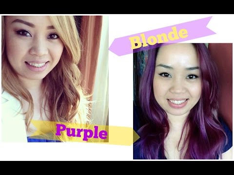 how to go purple from blonde