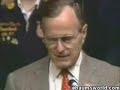 George Bush Sr. slips up on national TV!!